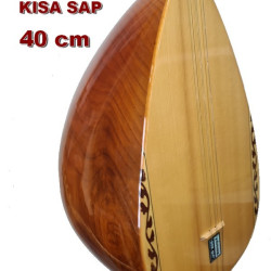 Solak Bağlama Kısa Sap Oyma Kestane 39 cm  Solak Bağlama Kısa Sap Oyma Kestane 39 cm